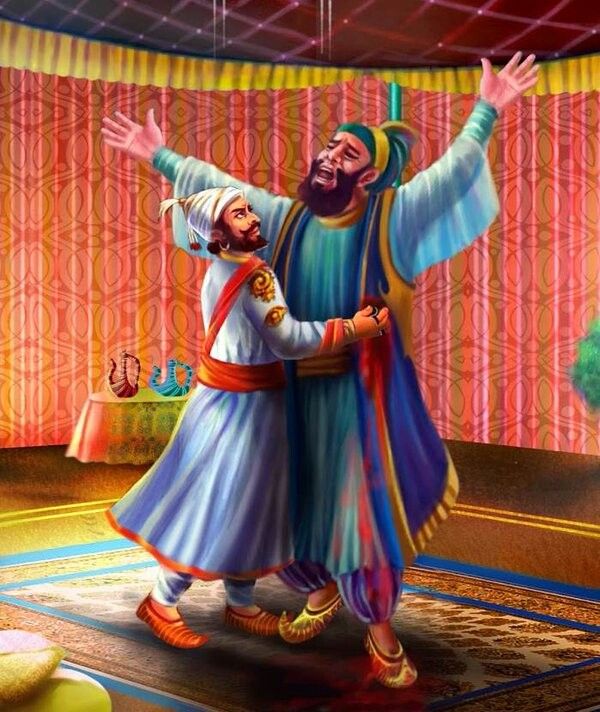 The duel between Shivaji Maharaj and Afzal Khan at Pratapgad